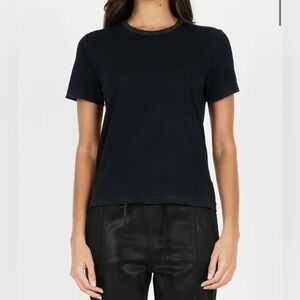 Cotton Citizen Distressed Black Tee